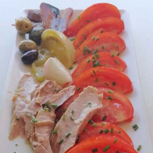 Tomate y bonito